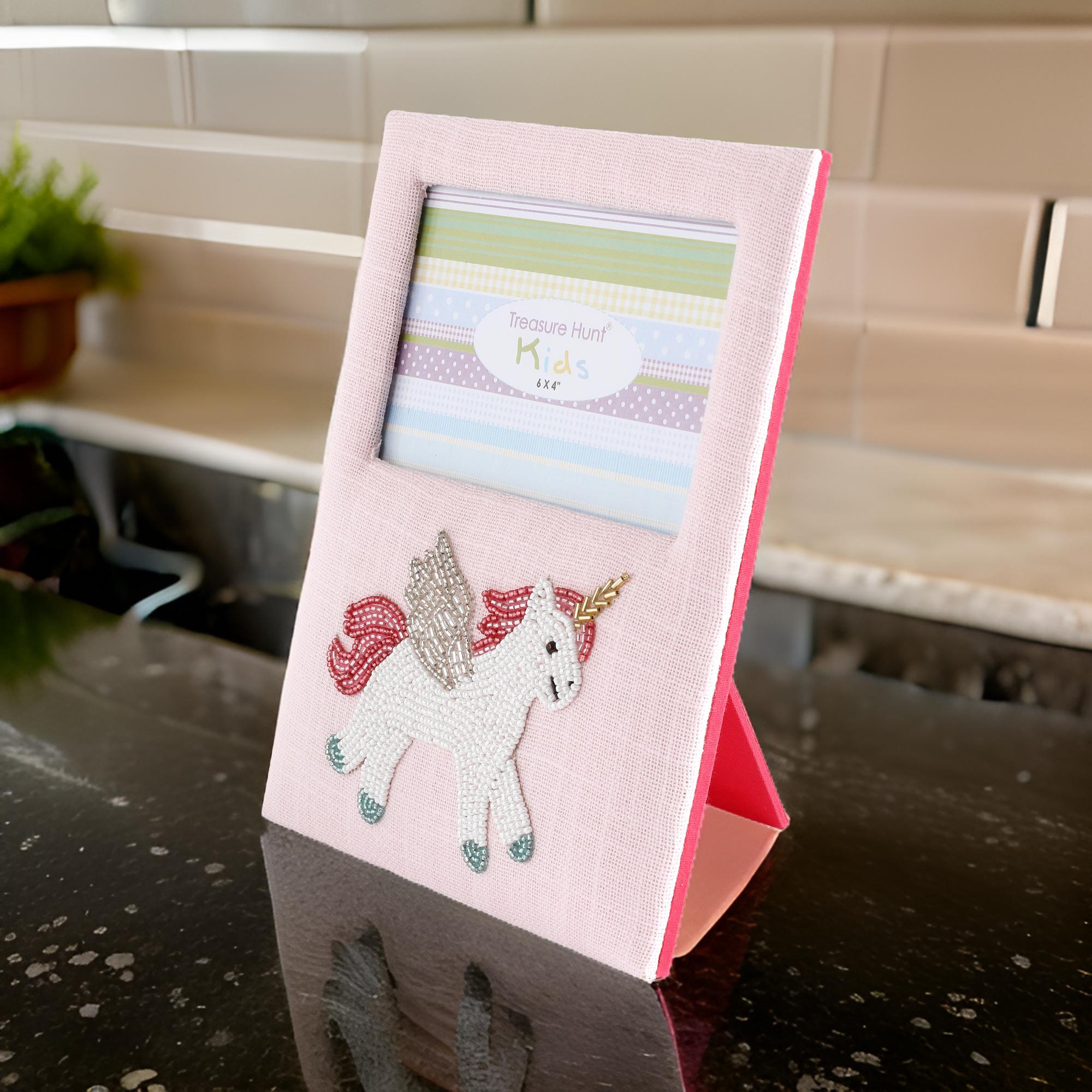 Unicorn Beaded Kids Photo Frame
